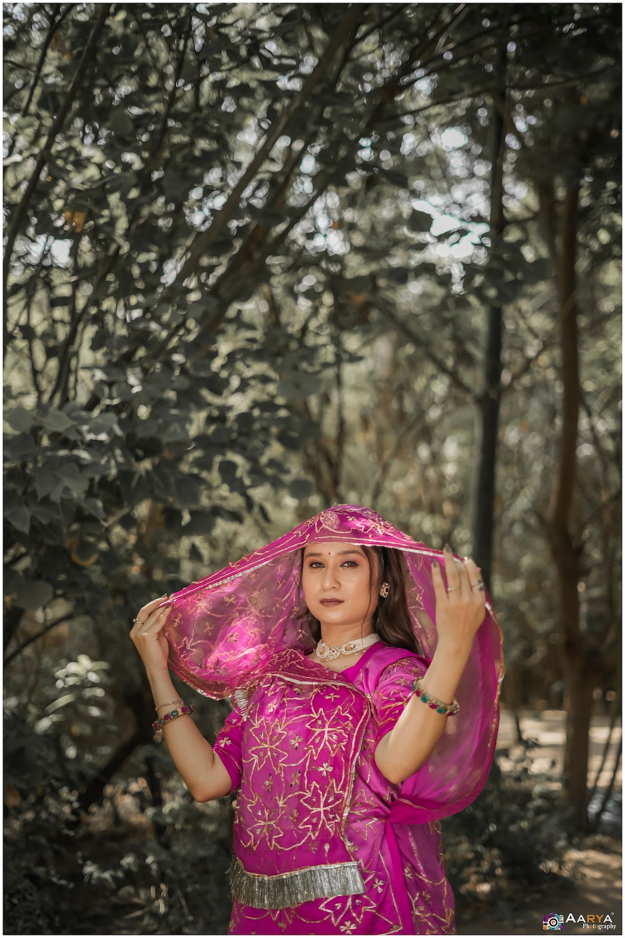 Rani & Pink Sikhiya Poshak