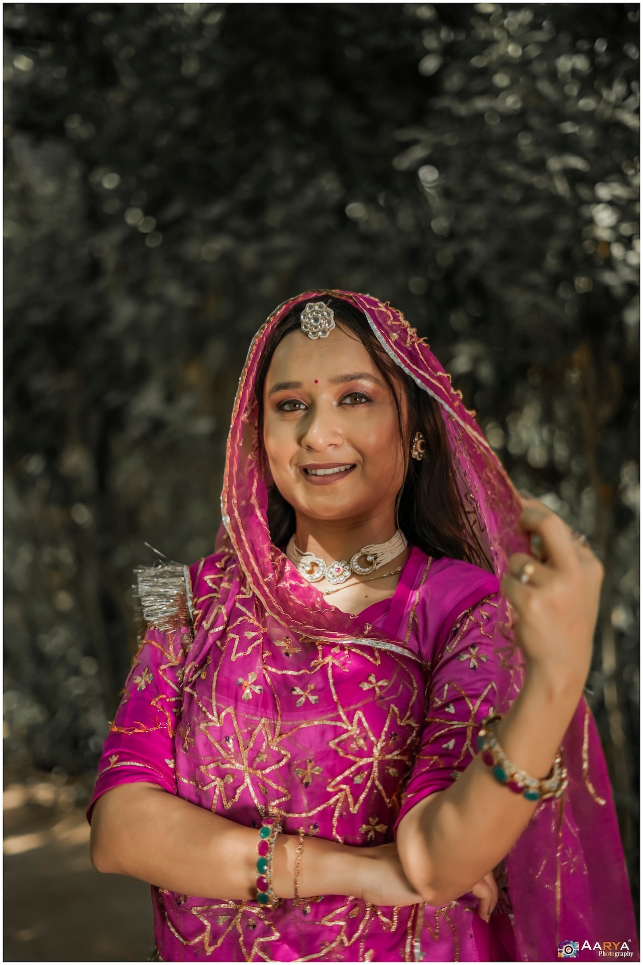 Rani & Pink Sikhiya Poshak