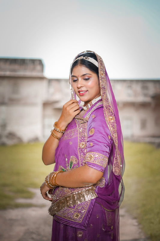 Purple Poshak