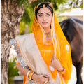 Yellow Silver Lappa Poshak