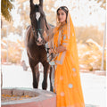 Yellow Silver Lappa Poshak
